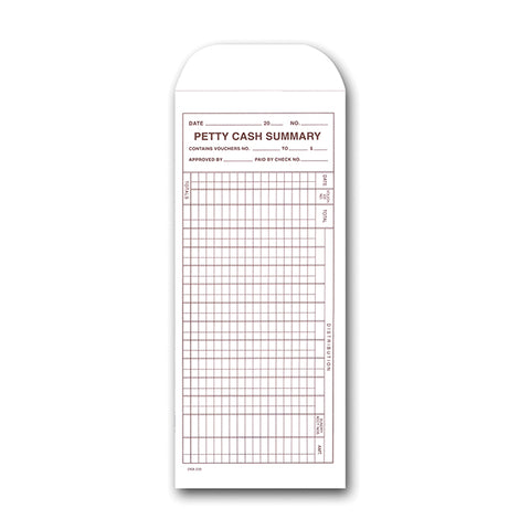 Petty Cash Envelopes - DSA-230 - Qty. 50 - Independent Dealer Services