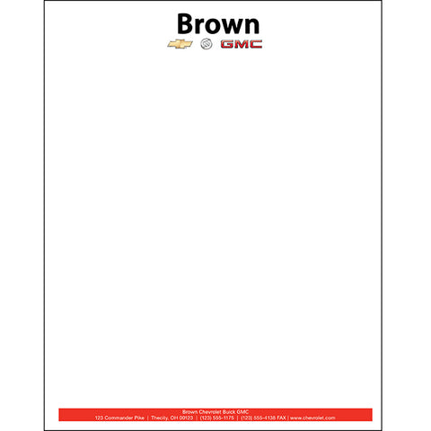 Custom Letterhead - Qty. 500 - Independent Dealer Services