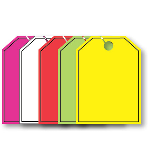 Hang Tags - Blank with Black Frame - Large - Qty. 50 - Independent Dealer Services