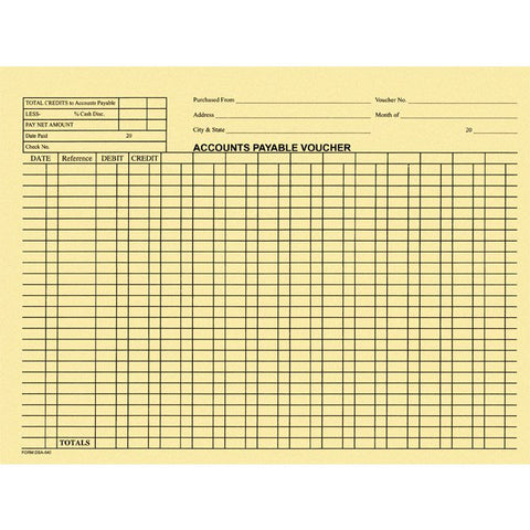 Accounts Payable Voucher Env. - DSA-540 - Qty. 100 - Independent Dealer Services