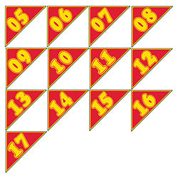 Window Sticker - Auto Angles - Yellow & Red - Qty. 12 - Independent Dealer Services