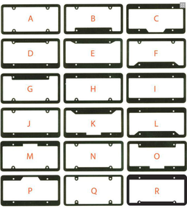 License Plate Frames - Raised Letter - Qty. 1 - Independent Dealer Services