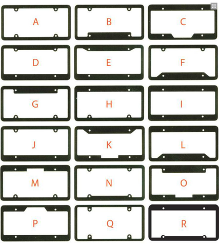 License Plate Frames - Raised Letter - Qty. 1 - Independent Dealer Services