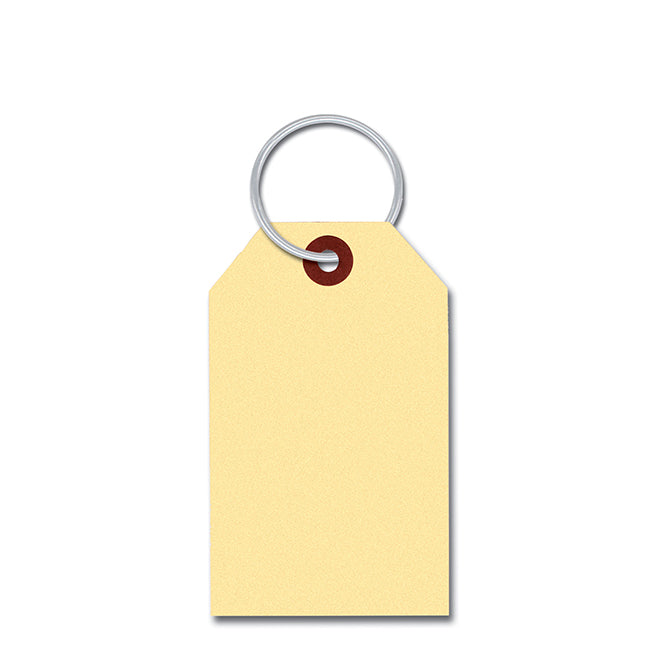 Manila Key Tags - With Rings INSERTED - Qty. 1000 - Independent Dealer Services