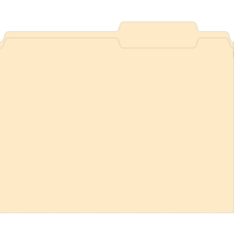 3 Tab File Folder - Plainty. 100 per Box - Independent Dealer Services