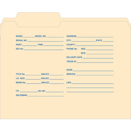 3 Tab File Folder - Imprintedty. 500 per Box - Independent Dealer Services