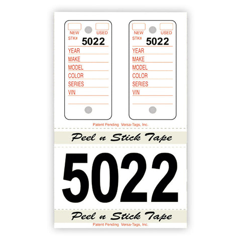 Poly Combo Tags - Large Number - #245 - Qty. 125 Per Box - Independent Dealer Services
