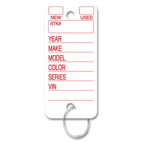 Poly Tag Key Tag - #250 - 250 Per Box - Independent Dealer Services