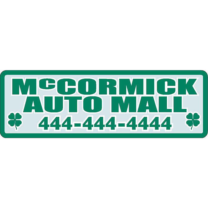 Domed Auto Stickers - Clear- Custom - Style A - Qty. 1. - Independent Dealer Services