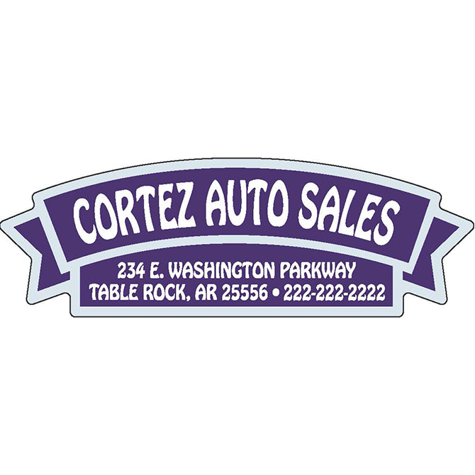 Domed Auto Stickers - Clear- Custom - Style G - Qty. 1. - Independent Dealer Services