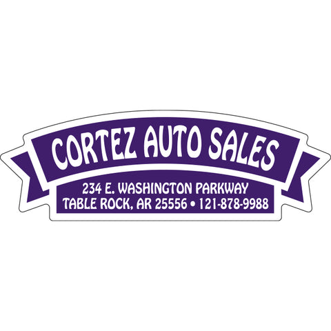 Domed Auto Stickers - Chrome - Custom - Style G - Qty. 1 - Independent Dealer Services
