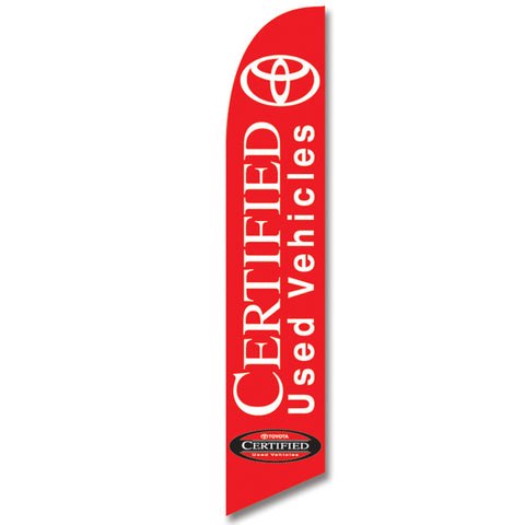 Swooper Banner - TOYOTA CERTIFIED - Qty. 1 - Independent Dealer Services