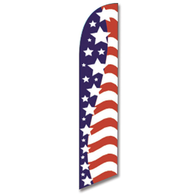 Swooper Banner - AMERICAN FLAG 21 STARS - Qty. 1 - Independent Dealer Services
