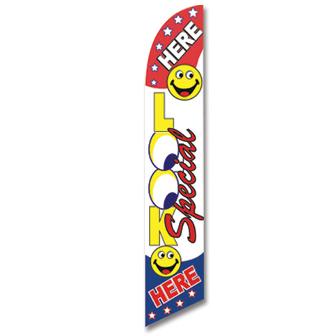 Swooper Banner - LOOK SPECIAL (SMILEY FACE) - Qty. 1 - Independent Dealer Services