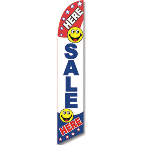 Swooper Banner - SALE (SMILEY FACE) - Qty. 1 - Independent Dealer Services