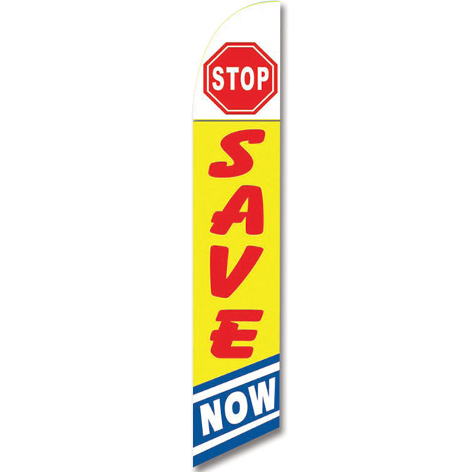 Swooper Banner - STOP SAVE NOW - Qty. 1 - Independent Dealer Services
