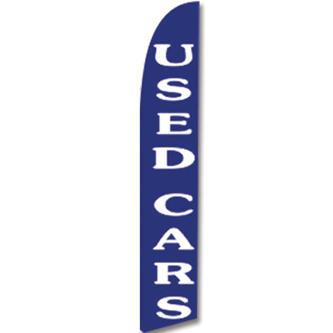Swooper Banner - USED CARS (WHITE LETTER/BLUE BACKGROND) - Qty. 1 - Independent Dealer Services