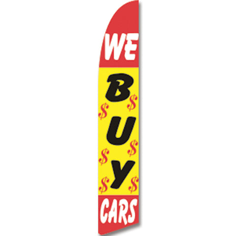 Swooper Banner - WE BUY CARS - Qty. 1 - Independent Dealer Services