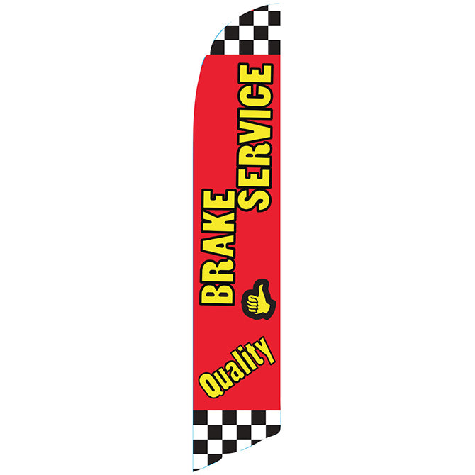 Swooper Banner - CHECKERED FLAG - BRAKE SERVICE - Qty. 1 - Independent Dealer Services