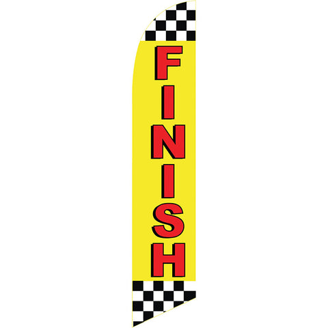 Swooper Banner - CHECKERED FLAG - FINISH - Qty. 1 - Independent Dealer Services