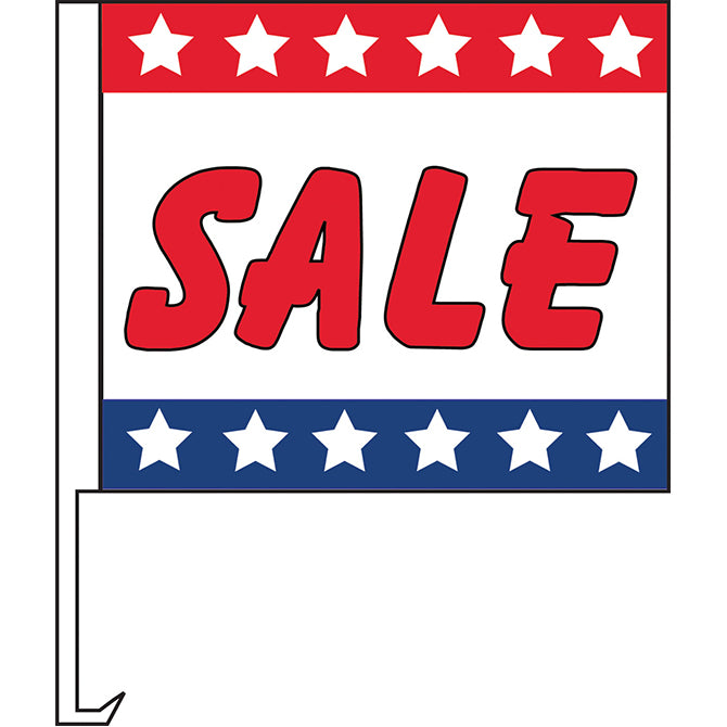 Standard Clip-On Flag - Patriotic Sale  - Qty. 1 - Independent Dealer Services