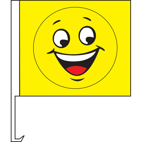 Standard Clip-On Flag - Smiley Face - Qty. 1 - Independent Dealer Services