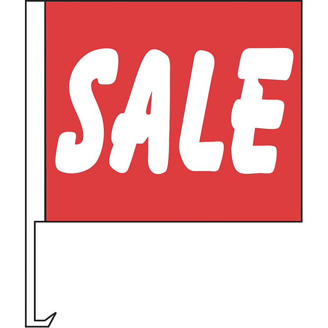 Standard Clip-On Flag - Red Sale - Qty. 1 - Independent Dealer Services