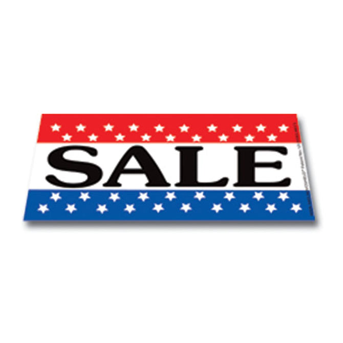 Windshield Banner - Sale-Red/White/Blue - Qty. 1 - Independent Dealer Services