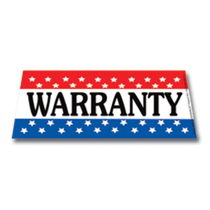 Windshield Banner - Warranty - Qty. 1 - Independent Dealer Services