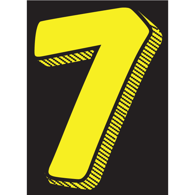 Window Sticker - 7 1/2" Yellow/Black - Qty. 12 - Independent Dealer Services