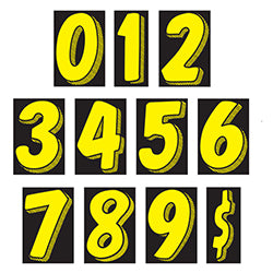 Window Sticker - 7 1/2" Yellow/Black - Qty. 12 - Independent Dealer Services