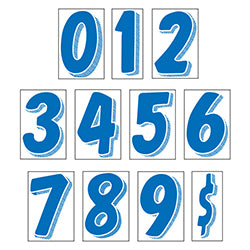 Window Sticker - 7 1/2" Blue/White - Qty. 12 - Independent Dealer Services