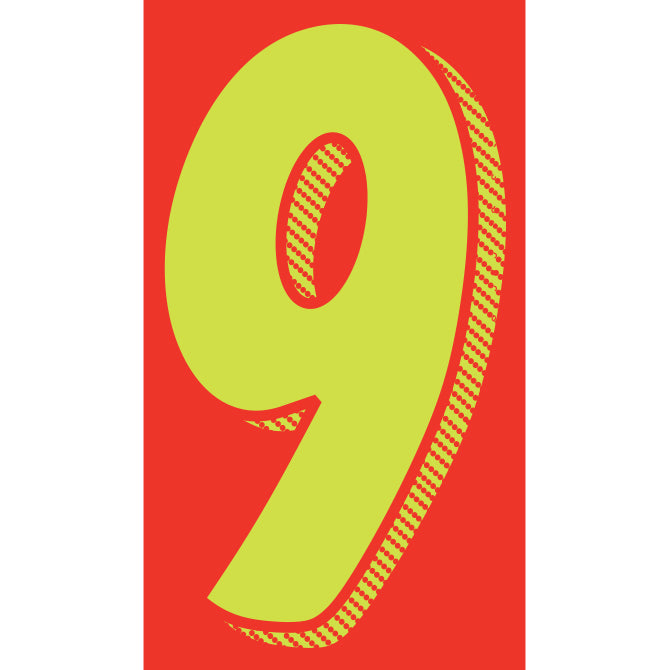 Window Sticker - 11 1/2" Yellow/Red - Qty. 12 - Independent Dealer Services