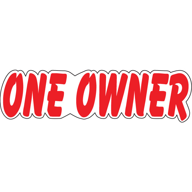 Red & White Die Cut Slogan - Qty. 12 - Independent Dealer Services