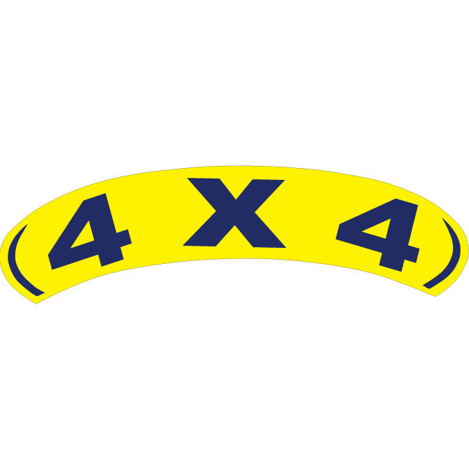 Arch Slogan Window Sticker - Blue on Yellow - Qty. 12 - Independent Dealer Services