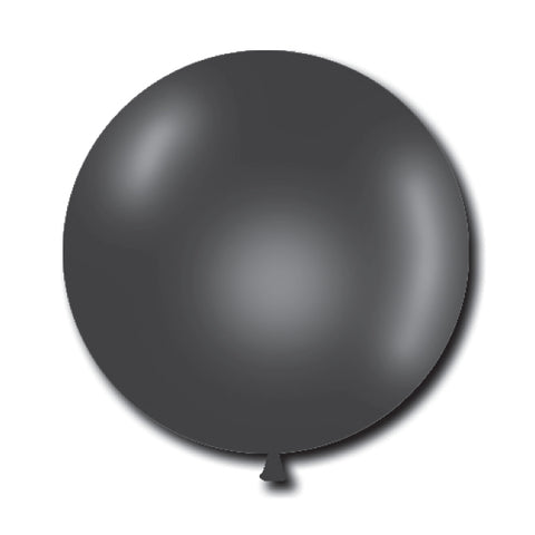 Jumbo Crystal Latex Balloons - 17" - Black (11741) - Qty. 72 - Independent Dealer Services