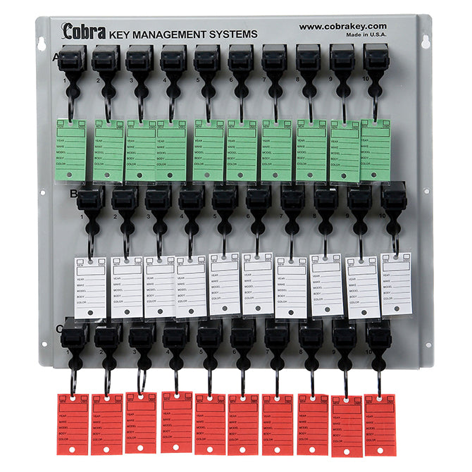Key Management System-Wall Boards - 30 Key System - Qty. 1 - Independent Dealer Services