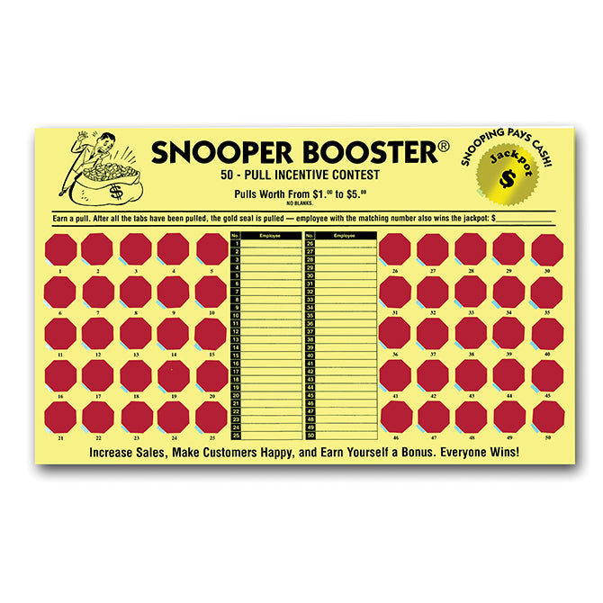 Incentive Cash Board - Snooper Booster - Yellow Board - Qty. 1 - Independent Dealer Services