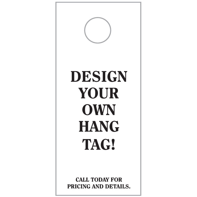Custom Hang Tags - 3 2/3" X 8 1/2" - Qty. 250 - Independent Dealer Services