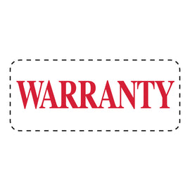 Self Inking Stamp - WARRANTY - Red Ink, 3/4" x 2 3/8" - Qty. 1 - Independent Dealer Services