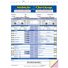 Vehicle Checkup/Inspection Report - 3 Part - Imprinted - Qty. 500 - Independent Dealer Services