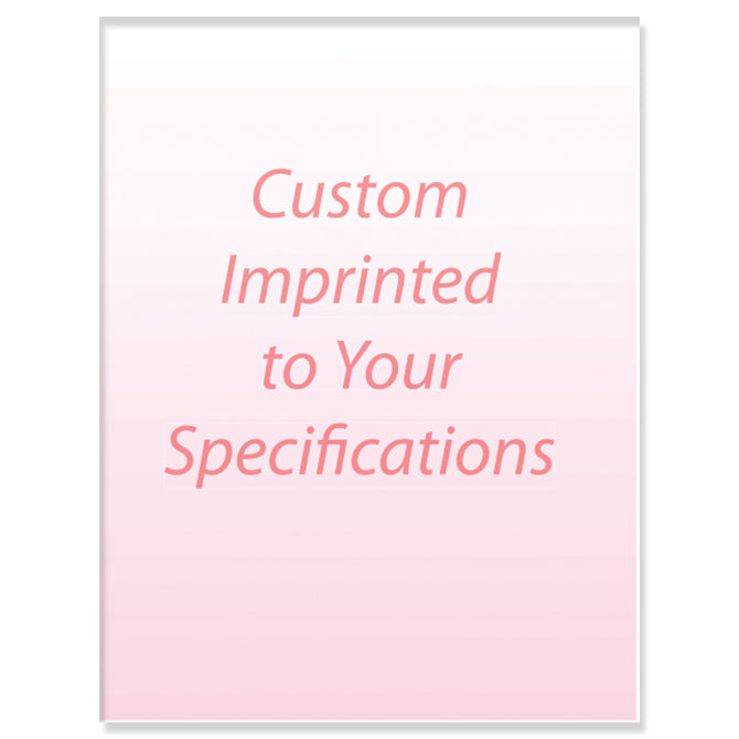 Laser Cut Sheet - Red Screen - 8.5 x 11- 20# - Imprinted - Qty. 500 - Independent Dealer Services