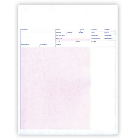 Laser Service Invoices - LZR-SI-11- 20# - Qty. 250 - Independent Dealer Services
