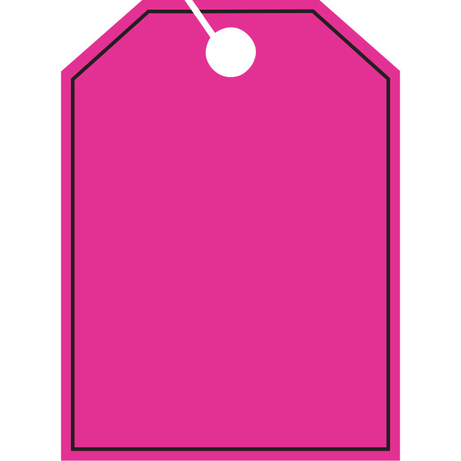 Hang Tags - Blank with Black Frame - Large - Qty. 50 - Independent Dealer Services