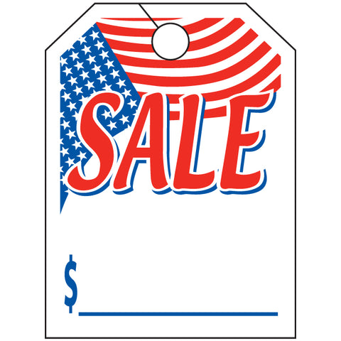 Hang Tag - Sale with Flag - 8.5" x 11.5" - Qty. 50 - Independent Dealer Services