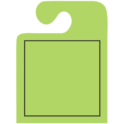 J-Hook Hang Tags - Blank with Black Frame - Large - Qty. 50 - Independent Dealer Services