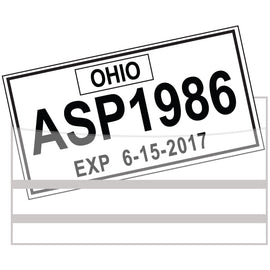 License Plate Tag Bags with Adhesive - Qty. 100 - Independent Dealer Services