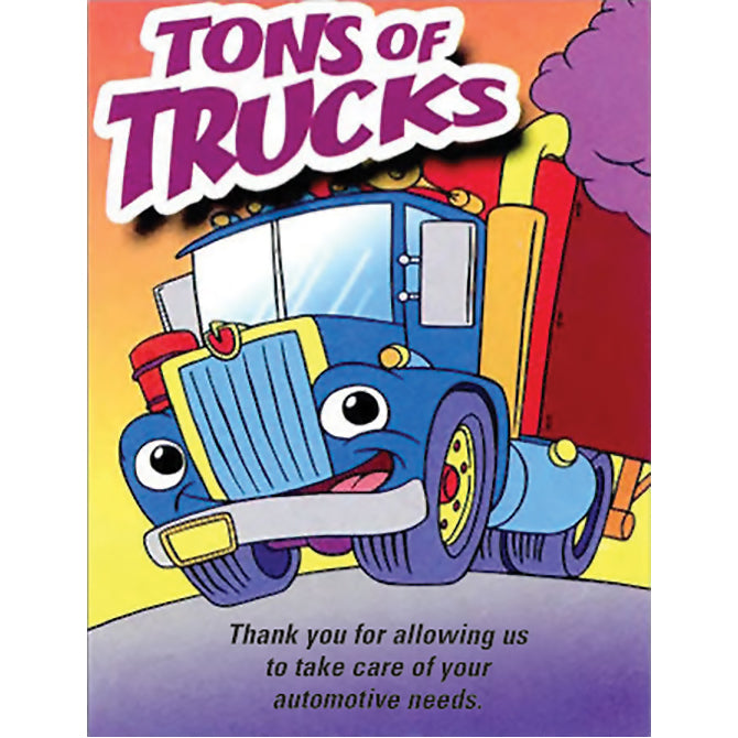 Coloring Book - Tons of Trucks - Qty. 50 - Independent Dealer Services