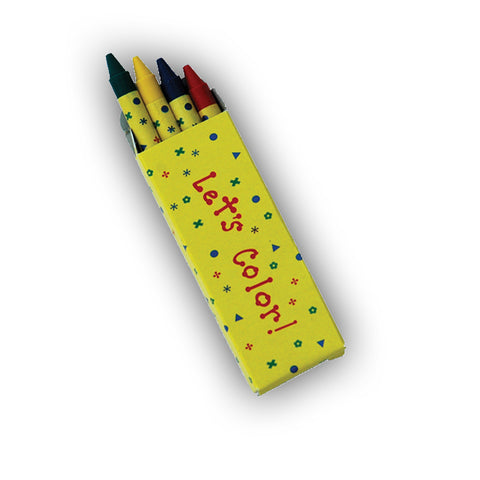 Box of Crayons - 4 Colors - Red, Yellow, Green and Blue - Qty. 50 - Independent Dealer Services