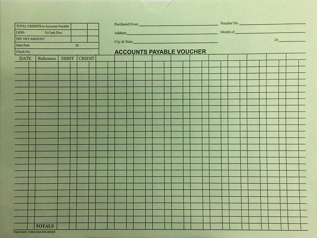 Accounts Payable Voucher Env. - DSA-540 - Qty. 500 - Independent Dealer Services